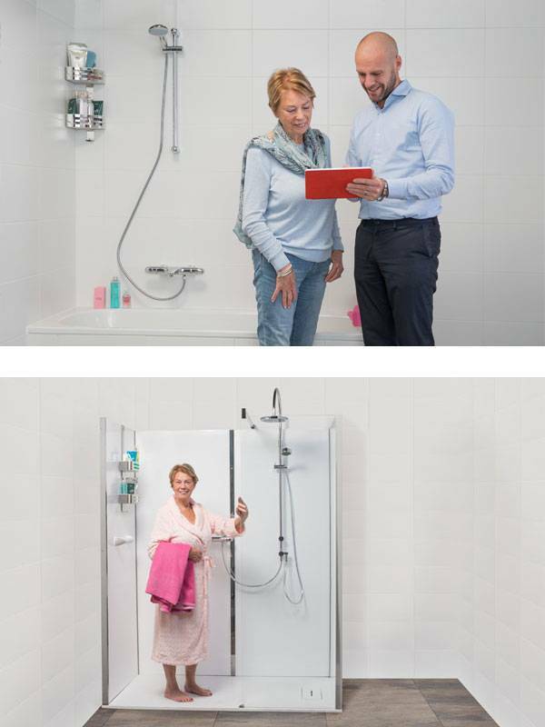 Veilige inloopdouche advies aan huis